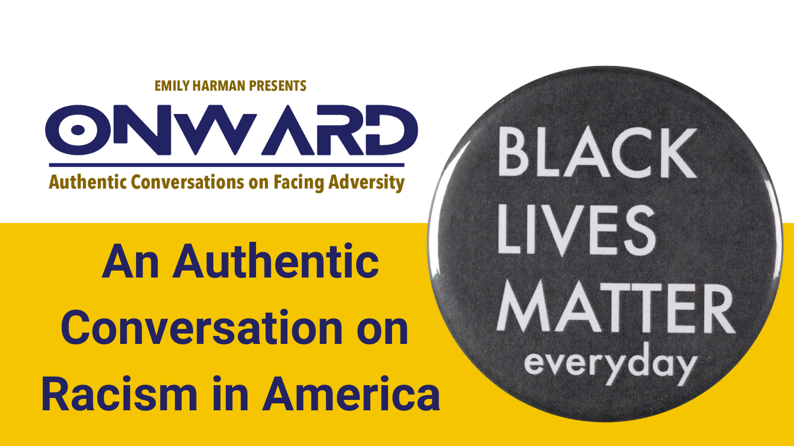 Onward logo and Black Lives Matter Symbol