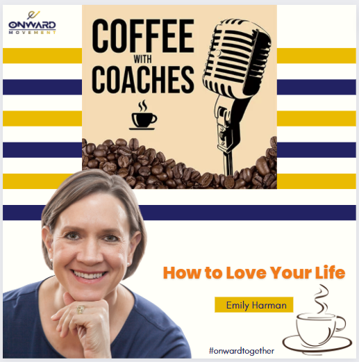 Emily Harman as a guest on the Coffee with Coaches podcast